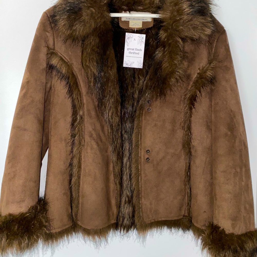 fur trimmed coat